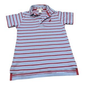 Prim and Proper Polo SS-Pima Broward Blue Stripe